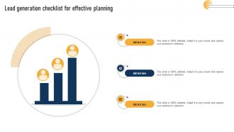 Lead Generation Checklist For Effective Planning