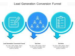 Lead generation conversion funnel ppt powerpoint presentation ideas format cpb