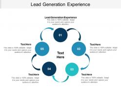 Lead generation experience ppt powerpoint presentation inspiration background cpb