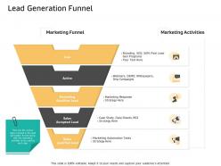 Lead Generation Funnel Data Sheets Ppt Powerpoint Presentation Professional Template