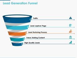 Lead generation funnel ppt powerpoint presentation icon graphics