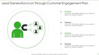 Lead Generation Icon Through Customer Engagement Plan