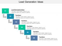 Lead generation ideas ppt powerpoint presentation styles example cpb
