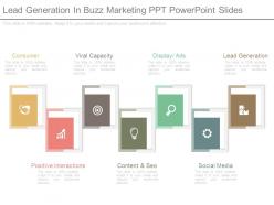 Lead generation in buzz marketing ppt powerpoint slides