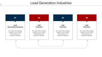 Lead Generation Industries Ppt Powerpoint Presentation Pictures Layout Cpb