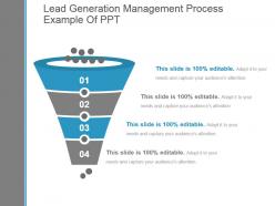Lead generation management process example of ppt