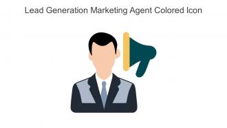 Lead Generation Marketing Agent Colored Icon In Powerpoint Pptx Png And Editable Eps Format