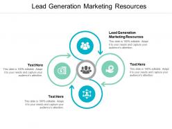 Lead generation marketing resources ppt powerpoint presentation gallery graphics design cpb
