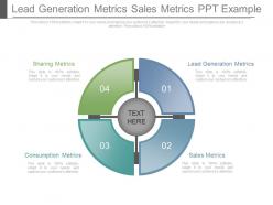 Lead generation metrics sales metrics ppt example