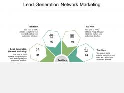 Lead generation network marketing ppt powerpoint presentation outline smartart cpb