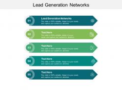 Lead generation networks ppt powerpoint presentation icon good cpb
