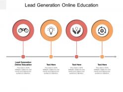 Lead generation online education ppt powerpoint presentation example file cpb