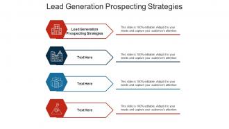 Lead generation prospecting strategies ppt powerpoint presentation styles templates cpb