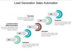 Lead generation sales automation ppt powerpoint presentation model slides cpb