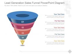 Lead generation sales funnel powerpoint diagram