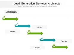 Lead generation services architects ppt powerpoint presentation inspiration template cpb