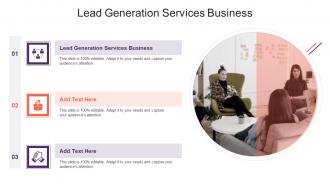 Lead Generation Services Business In Powerpoint And Google Slides Cpb