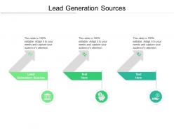 Lead generation sources ppt powerpoint presentation visual aids layouts cpb