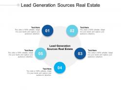 Lead generation sources real estate ppt powerpoint presentation outline show cpb