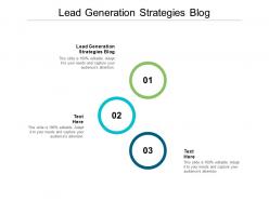 Lead generation strategies blog ppt powerpoint presentation summary slide download cpb