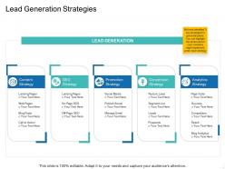 Lead generation strategies ppt powerpoint presentation gallery grid
