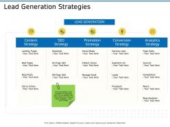Lead generation strategies ppt powerpoint presentation ideas objects