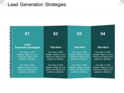 Lead generation strategies ppt powerpoint presentation infographic template slideshow cpb
