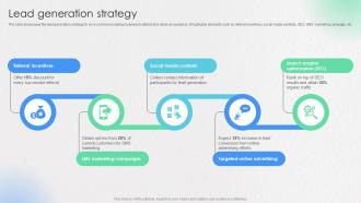 Lead Generation Strategy Ecommerce Startup Go To Market Strategy GTM SS