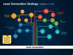 Lead generation strategy ppt icon influencers