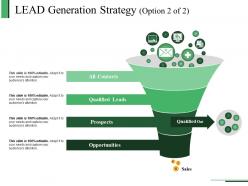 Lead generation strategy template ppt sample presentations