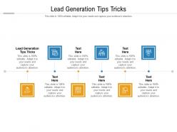 Lead generation tips tricks ppt powerpoint presentation inspiration introduction cpb