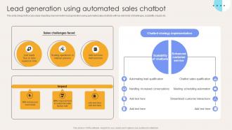 Lead Generation Using Automated Sales Chatbot Elevate Sales Efficiency