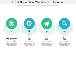 Lead generation website development ppt powerpoint presentation slides ideas
