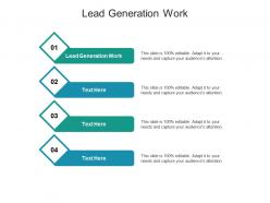 Lead generation work ppt powerpoint presentation icon skills cpb