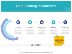 Lead grading parameters industry ppt powerpoint presentation pictures designs