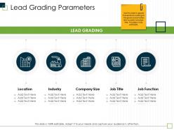 Lead grading parameters size m2981 ppt powerpoint presentation ideas slides