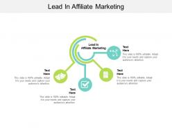 Lead in affiliate marketing ppt powerpoint presentation ideas themes cpb