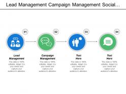 Lead management campaign management social media preference engine