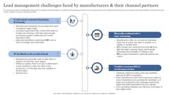 Lead Management Challenges Faced By Manufacturers Improving Client Lead Management