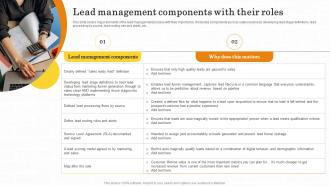 Lead Management Components With Their Roles Maximizing Customer Lead Conversion Rates