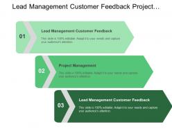 Lead Management Customer Feedback Project Management Problem Management