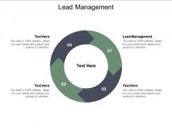 Lead management ppt powerpoint presentation pictures tips cpb