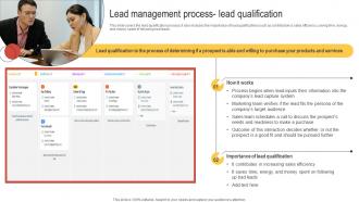 Lead Management Process Lead Qualification Enhancing Customer Lead Nurturing Process