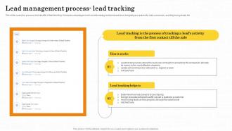 Lead Management Process Lead Tracking Maximizing Customer Lead Conversion Rates