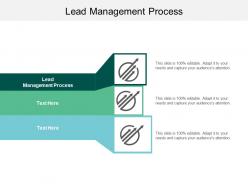 Lead management process ppt powerpoint presentation portfolio shapes cpb