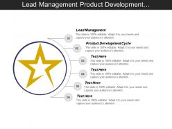 Lead management product development cycle business development opportunities cpb