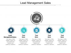 Lead management sales ppt powerpoint presentation gallery inspiration cpb