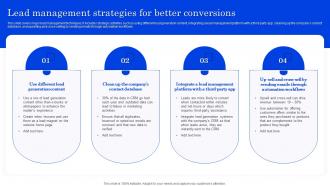 Lead Management Strategies For Better Conversions Optimizing Lead Management System