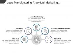 Lead manufacturing analytical marketing system business analytics marketing cpb