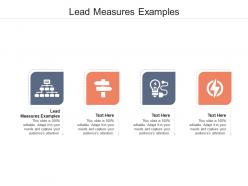 Lead measures examples ppt powerpoint presentation model styles cpb